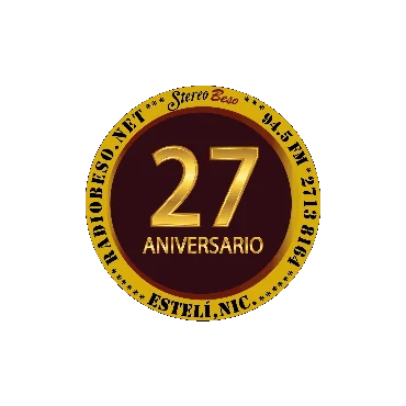 Pieza conmemorativa del aniversario 27 de Stereo Beso