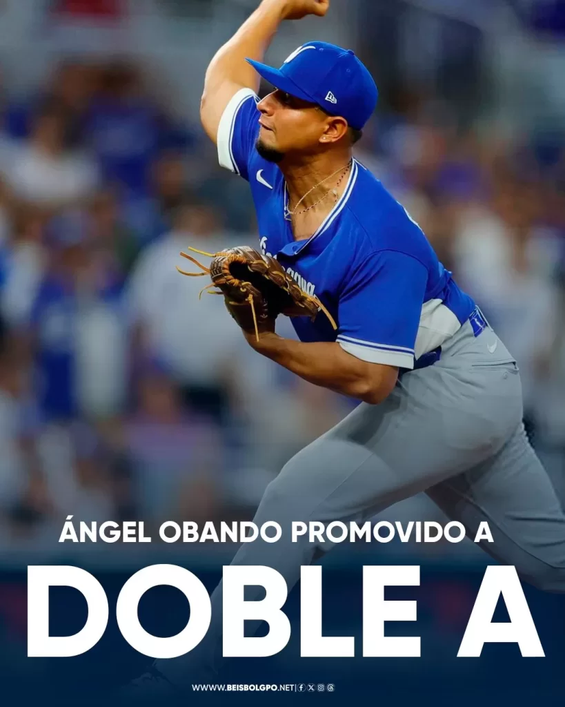 Ángel Obando lanza en el anuncio de su ascenso a Doble A