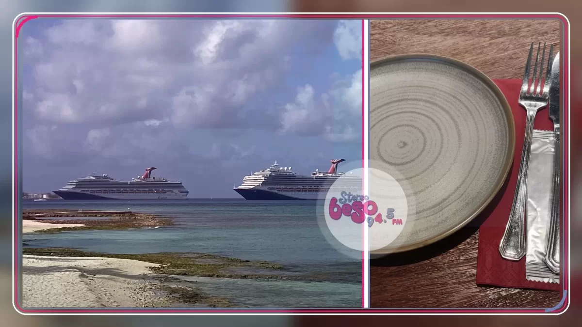 Pasajera usa un tenedor para rascarse el pie en un crucero Carnival