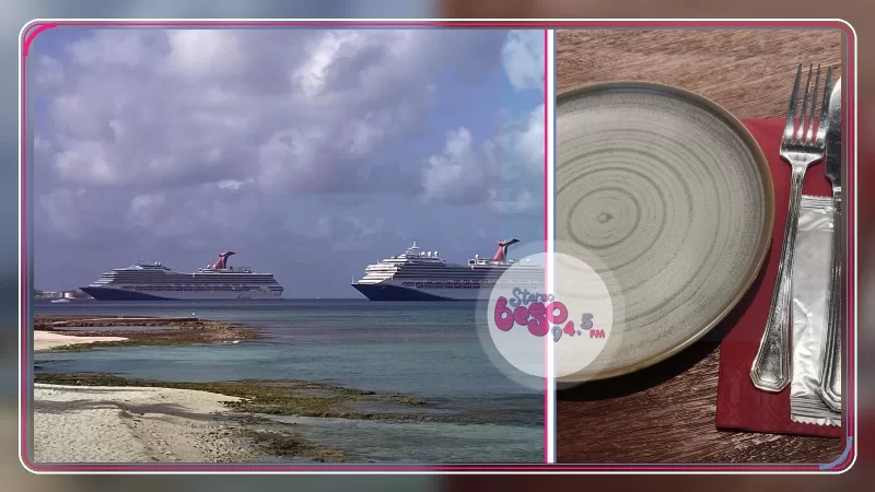 Pasajera usa un tenedor para rascarse el pie en un crucero Carnival