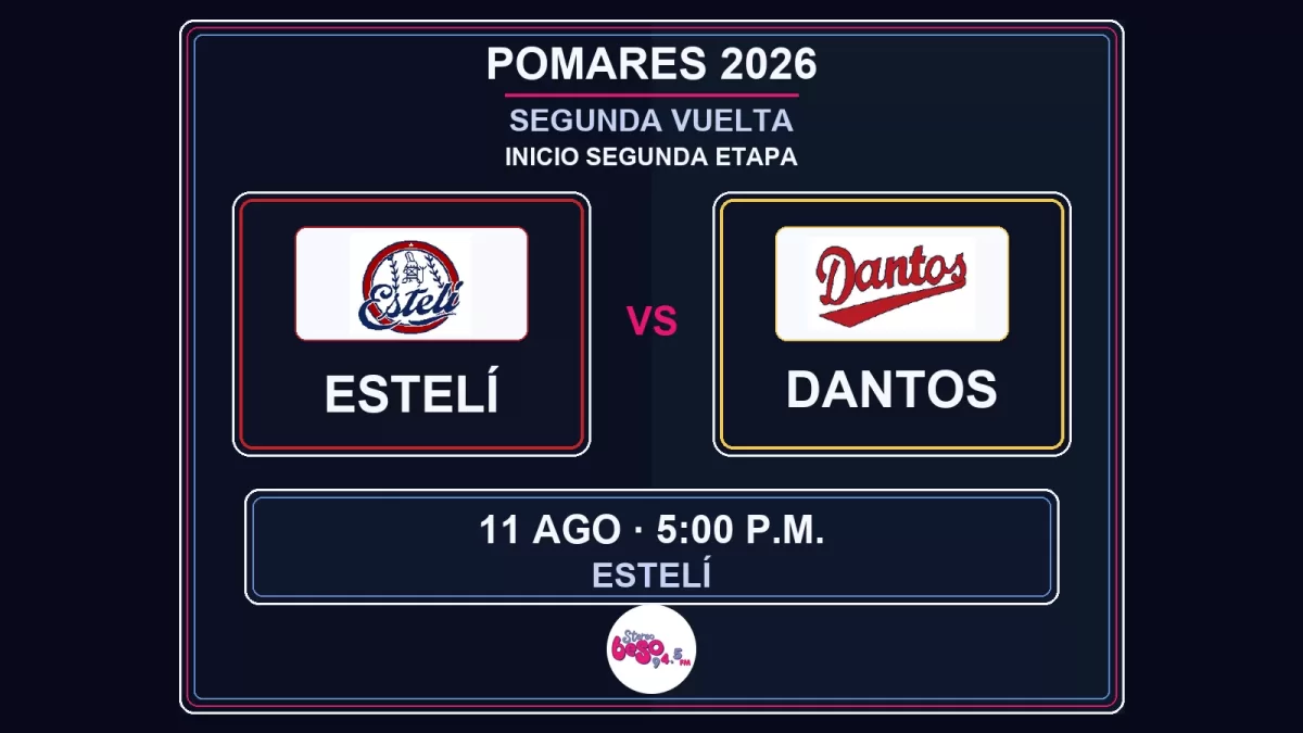 Segunda vuelta del Pomares comienza el 11 de agosto con Estelí ante los Dantos