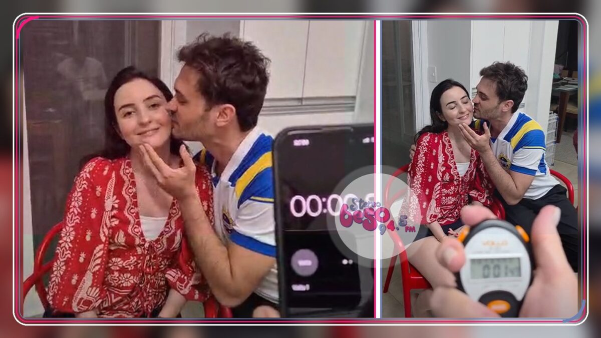Una pareja logra 195 besos en 30 segundos y rompe récord