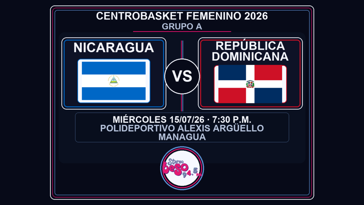 Nicaragua enfrenta a Dominicana en el Centrobasket femenino