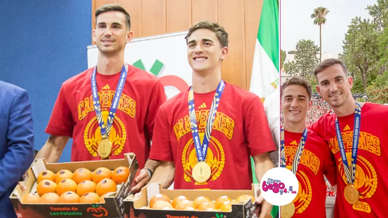 Su peso en tomates: el curioso premio para dos campeones del mundo