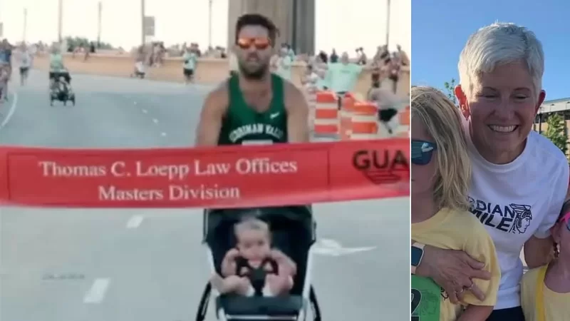 Un padre completó una milla en 4:17 al empujar un cochecito: la marca espera validación