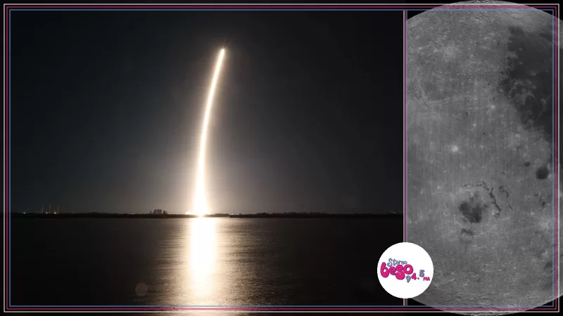 Una etapa de Falcon 9 impactará la Luna este 5 de agosto a 8,700 km/h
