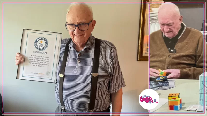 Hombre de 95 años rompe récord Guinness como speedcuber competitivo más longevo