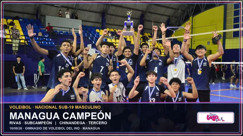 Managua se corona en el Nacional Sub-19 masculino de voleibol