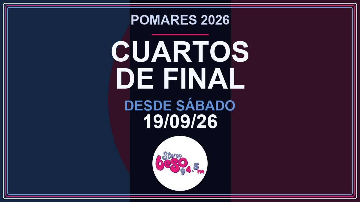 Pomares 2026: los cuartos de final arrancarán el 19 de septiembre