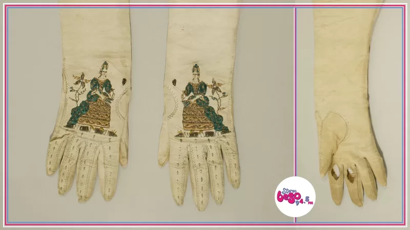 Unos guantes del siglo XVIII esconden un vestido histórico