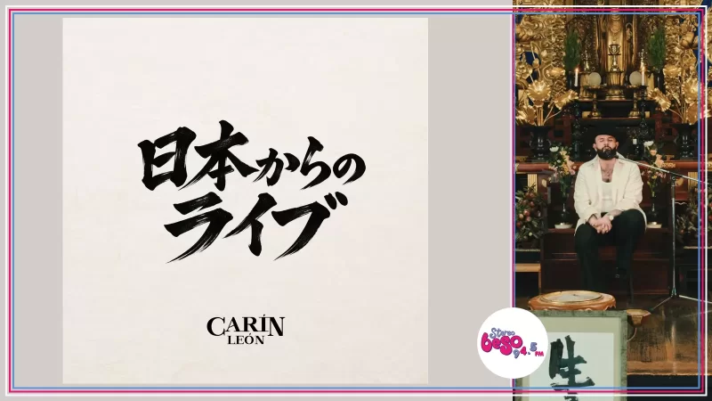 Carín León publica «Live from Japan», seis canciones grabadas en un templo de Osaka